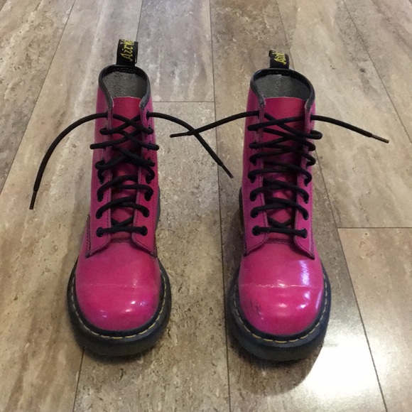 Dr. Martens Shoes - Hot pink Dr. Martens 1460w boots